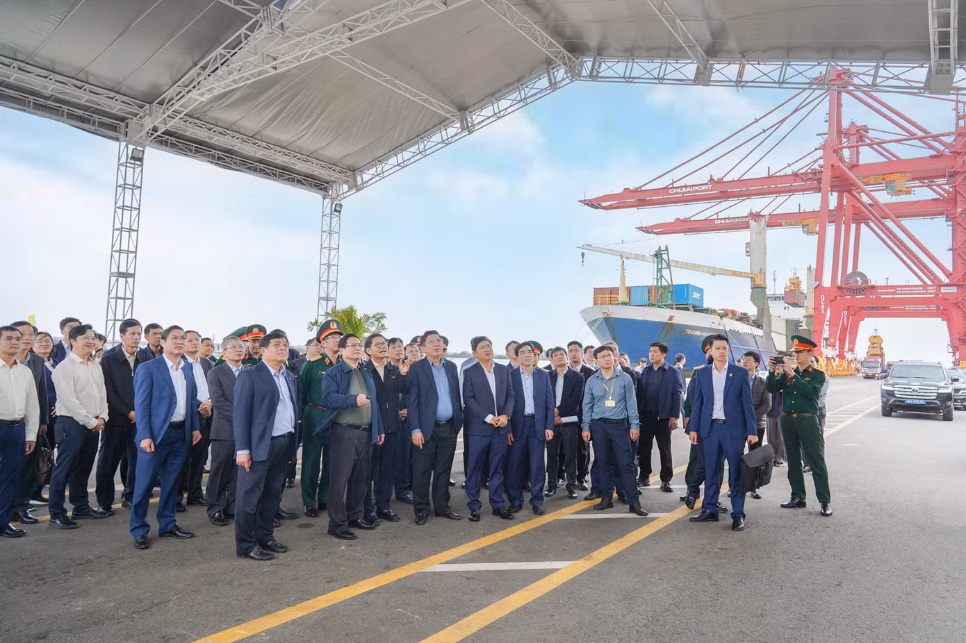 Thủ tướng Phạm Minh Chính thăm, khảo sát hoạt động cảng quốc tế Chu Lai ngày 8/2/2025 Thủ tướng Phạm Minh Chính thăm, khảo sát hoạt động cảng quốc tế Chu Lai ngày 8/2/2025