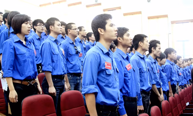 Tham dự đại hội là 200 đoàn viên thanh niên ưu tú đại diện cho 19.000 đoàn viên thanh niên trường Đại học Nông nghiệp Hà Nội