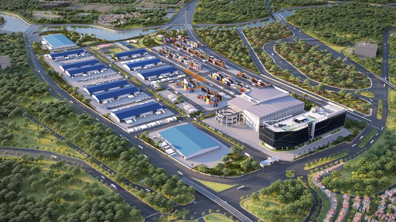 Phối cảnh dự án Trung tâm Logistics ICD Vĩnh Phúc Phối cảnh dự án Trung tâm Logistics ICD Vĩnh Phúc
