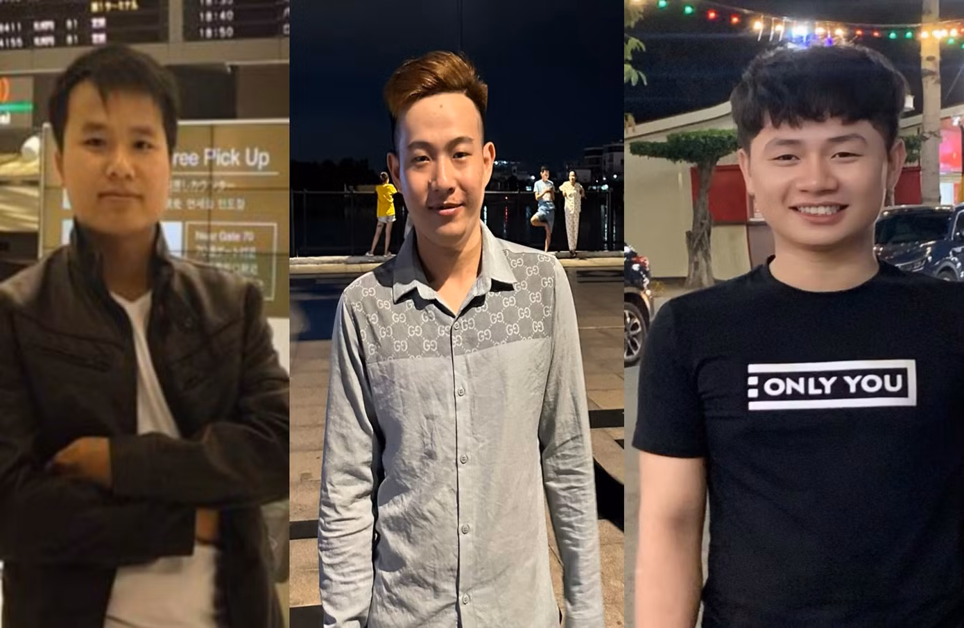 Các anh Nguyễn Văn Hảo, Âu Văn Tuấn, Nguyễn Anh Dũ (từ trái qua phải) - Ảnh: Nhân vật cung cấp Các anh Nguyễn Văn Hảo, Âu Văn Tuấn, Nguyễn Anh Dũ (từ trái qua phải) - Ảnh: Nhân vật cung cấp