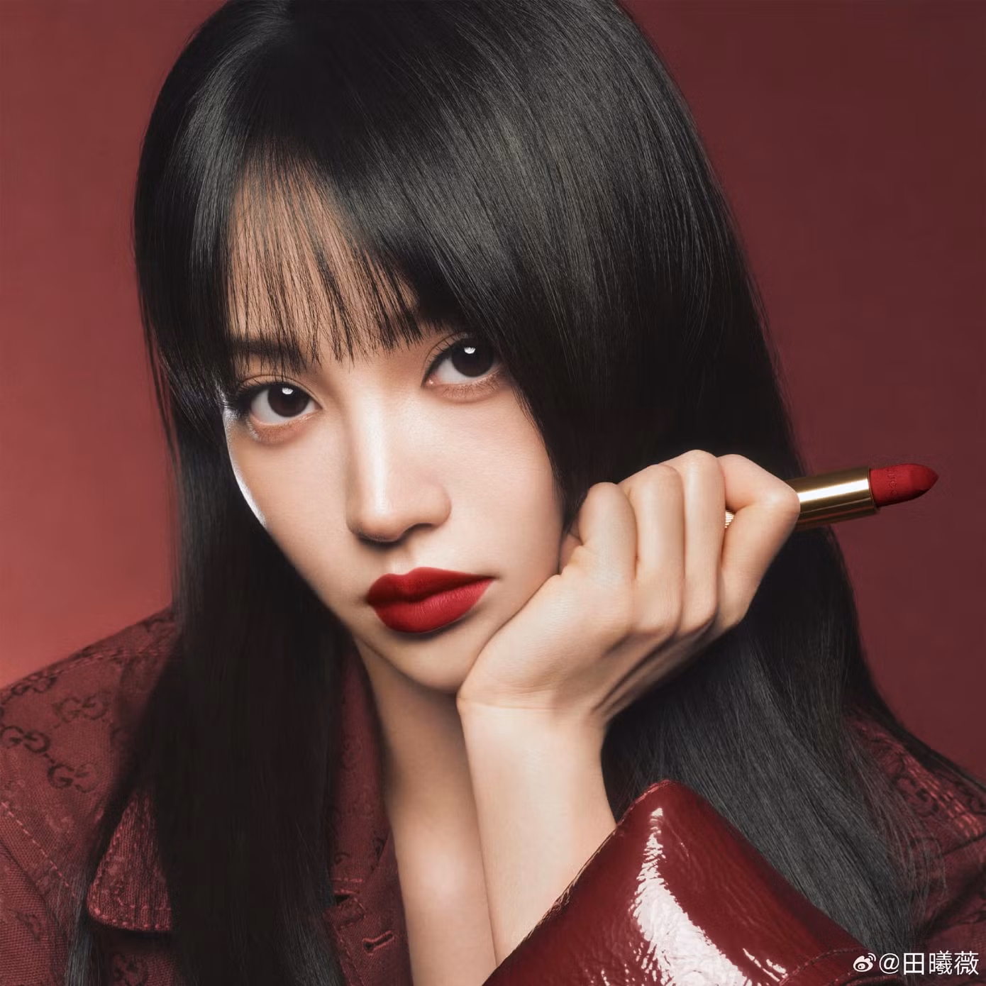 Điền Hi Vi từng có nhiều "giao diện" ấn tượng trong những lần đồng hành cùng nhà mốt Gucci.
