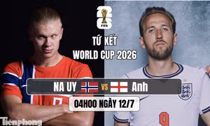 Nhận định Na Uy vs Anh, 04h00 ngày 12/7: Nỗi khiếp sợ mang tên Haaland