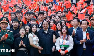 Thủ tướng dự Lễ khởi công Dự án đầu tư cơ sở vật chất cho trường phổ thông vùng cao Việt Bắc