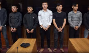 Nhóm đối tượng bị khởi tố.