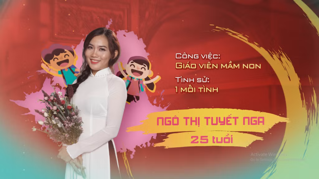 Cô nàng Ngô Thị Tuyết Nga hiện đang là một giáo viên mầm non với vẻ ngoài xinh xắn nhưng lại vô cùng nhút nhát.