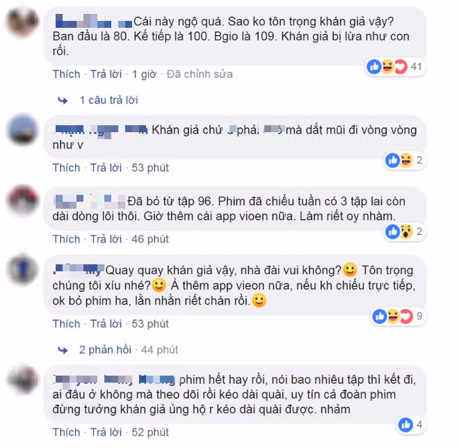 Khán giả bất bình khi bộ phim cứ liên tiếp kéo dài.