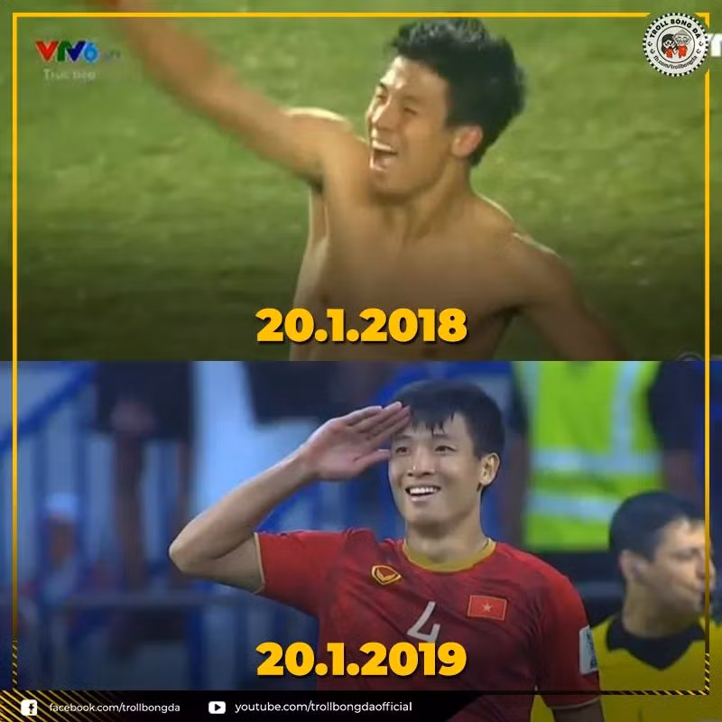 Vẫn là chàng trai ấy, với pha lập công ở phút quyết định làm nức lòng triệu triệu CĐV nước nhà! (Ảnh: troll bóng đá)