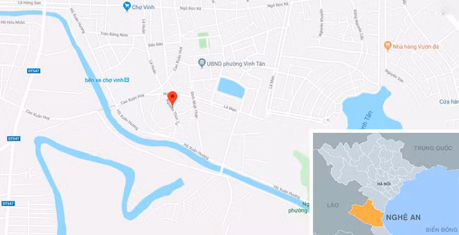 Vị trí nơi xảy ra vụ việc. Ảnh: Google Maps.