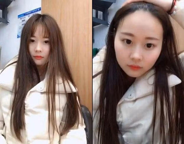 Khi góc nghiêng và tóc xõa kết hợp, gương mặt tròn trịa chỉ là bí mật của một người.