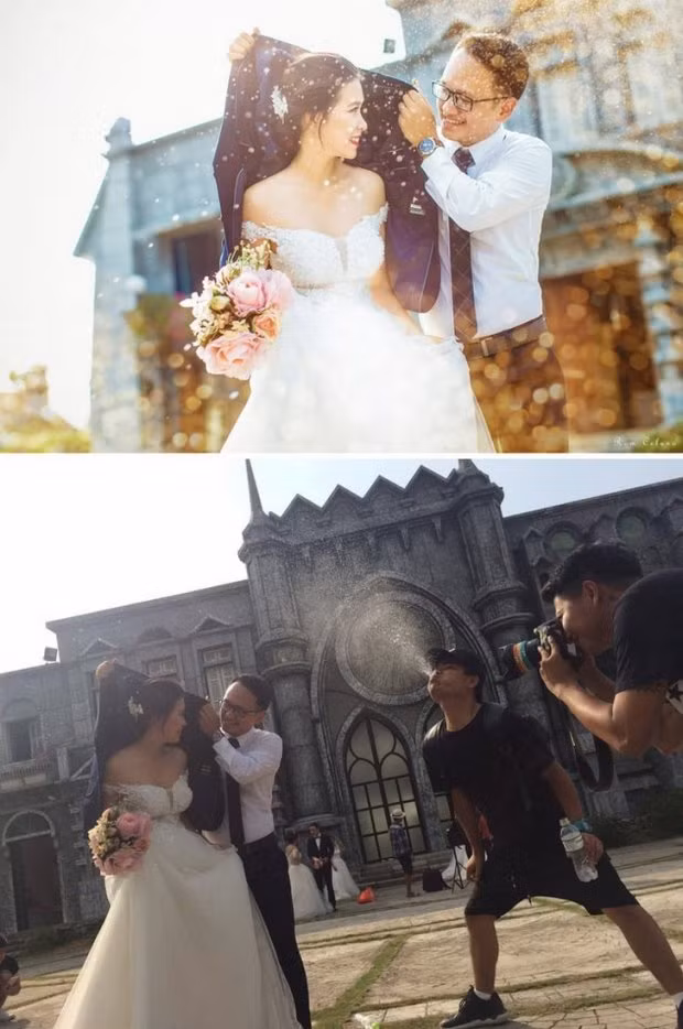 Hiệu ứng là hoàn toàn có thật nhưng cách tạo ra hiệu ứng phun sương kiểu này thì đố ai có thể nhịn cười.
