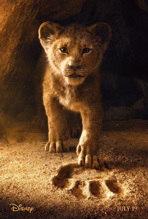 Poster phiên bản live-action của bộ phim đình đám The Lion King.