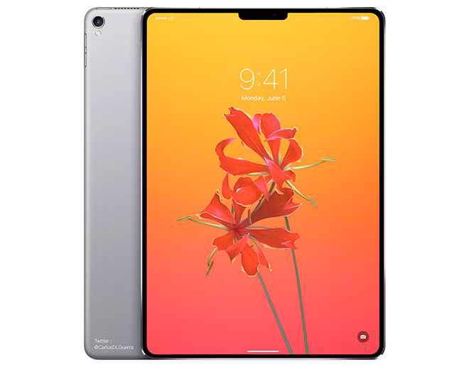 Thế hệ iPad Pro 2018 sẽ có kích thước tổng thể nhỏ gọn hơn. ẢNH CHỤP MÀN HÌNH.