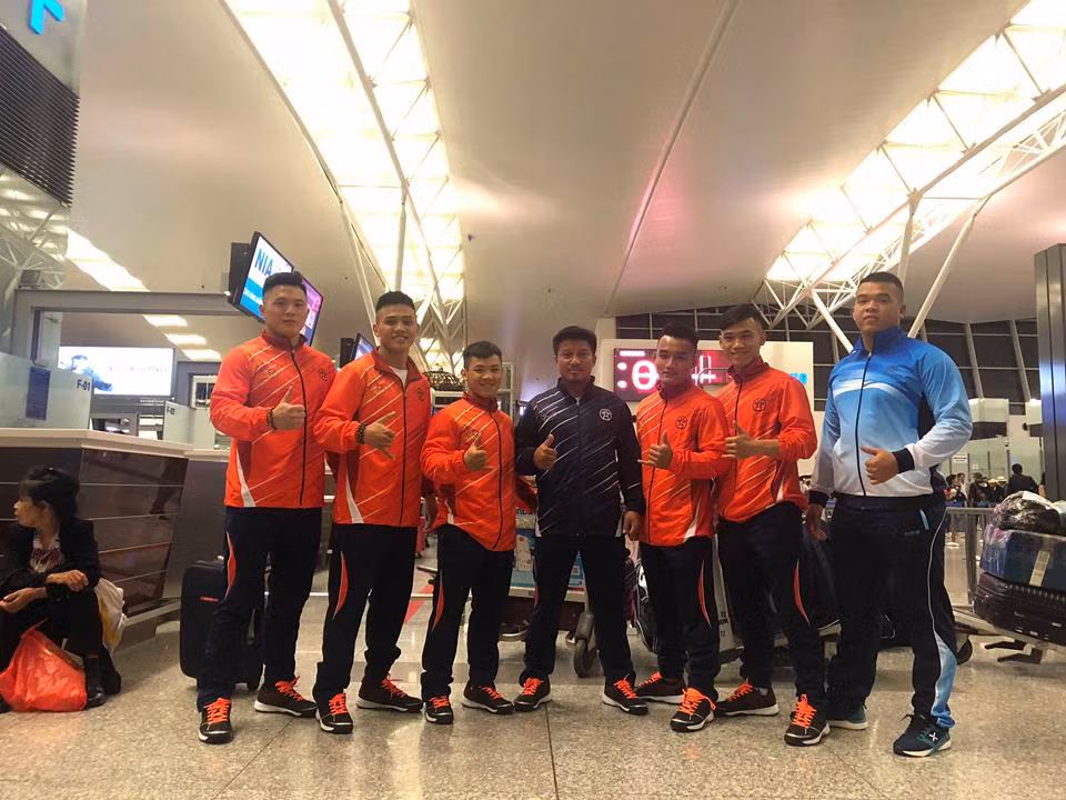 Đội hình đội tuyển Judo tham gia tập huấn 10 ngày tại Seoul, Hàn Quốc.