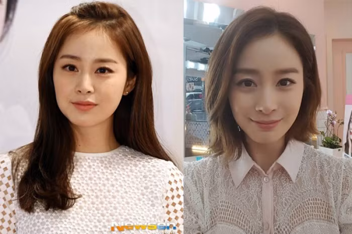 Kim Tae Hee để tóc dài thì dịu dàng, nhưng chỉ cần có tóc ngắn vào là nhìn mạnh mẽ khí chất hơn hẳn.