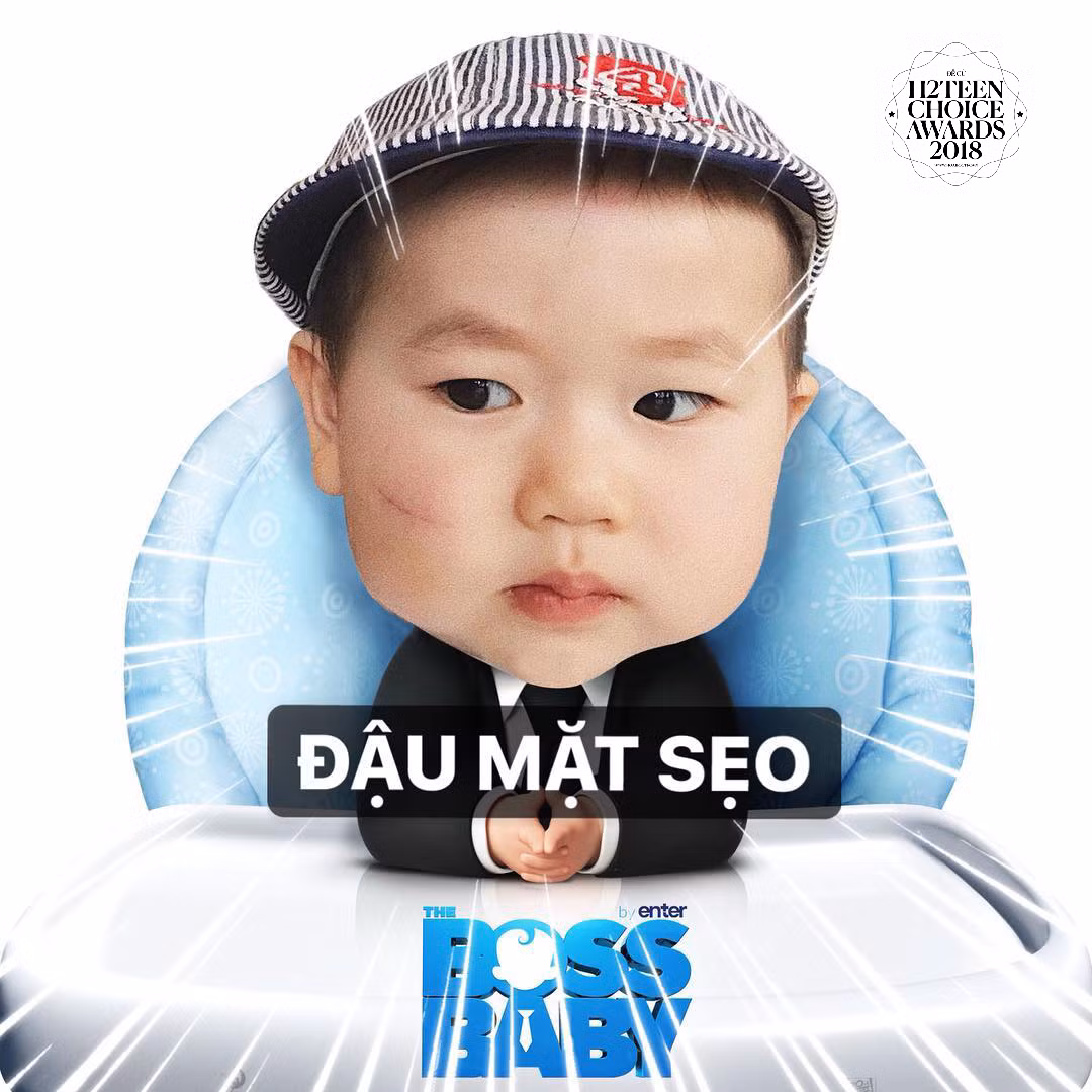 Không ít lần Đậu trở thành "nhân vật chính" meme made-by-bố mẹ.