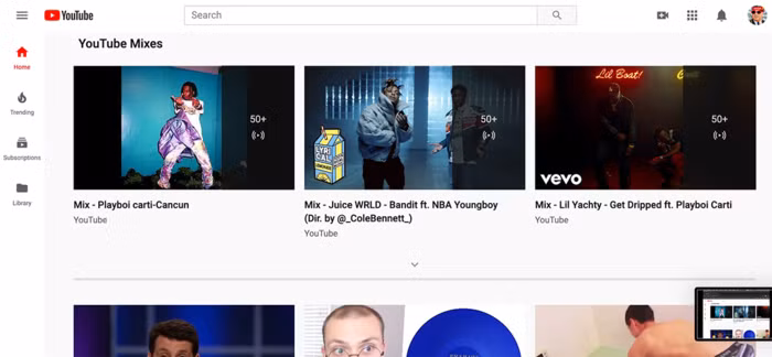 Giao diện YouTube mới được công bố vào cuối năm 2019. (Ảnh: Internet)