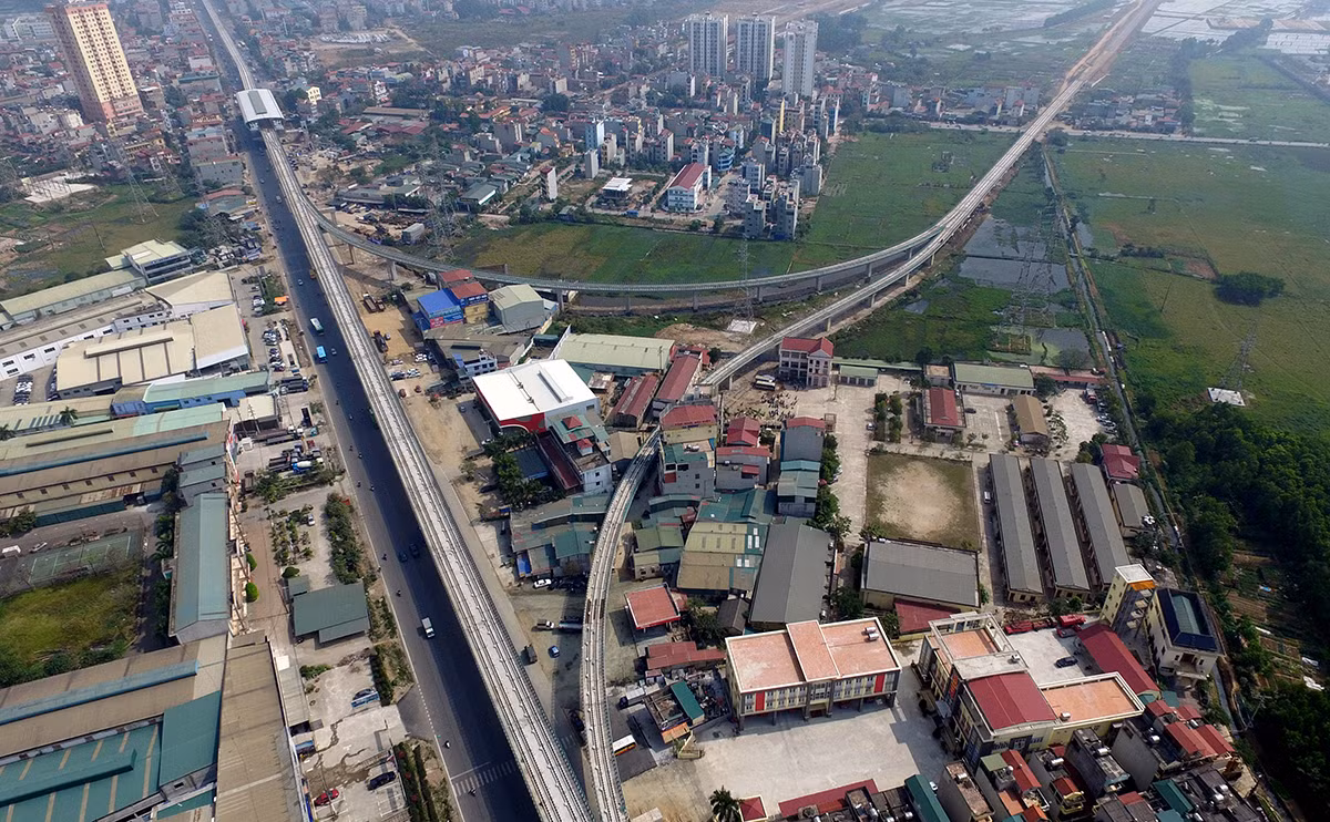 Chiêm ngưỡng toÀn cảnh tuyến đường sắt trên cao đầu tiên của HÀ Nội ảnh 4