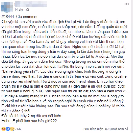 Bài đăng của cô gái được cộng đồng mạng quan tâm.