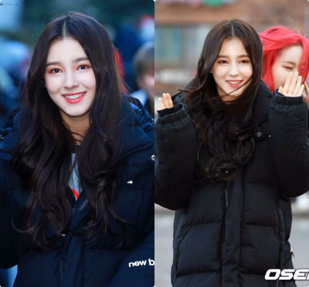 Thiên thần lai Nancy luôn nổi bật trong đội hình Momoland. Vì các đường nét sắc sảo vốn có, gương mặt Nancy trong ảnh fan chụp và ảnh báo chụp không quá khác nhau.