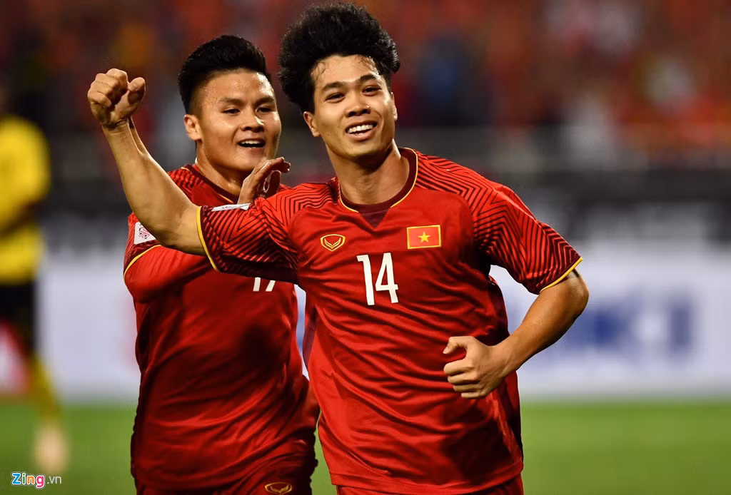 Tiền đạo Công Phượng tỏa sáng ở trận thứ hai liên tiếp tại AFF Cup 2018. Ảnh: Thuận Thắng.
