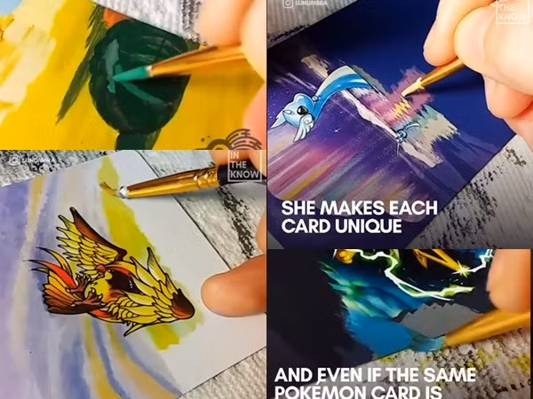 Với đôi tay tài hoa, fan cứng của Pokémon, Lunumbra đã khiến những chiếc thẻ này trở thành có một không hai.