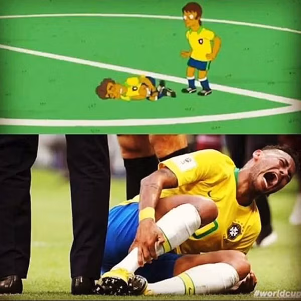 Nhân vật hoạt hình Neymar có thể lăn ra sân 
