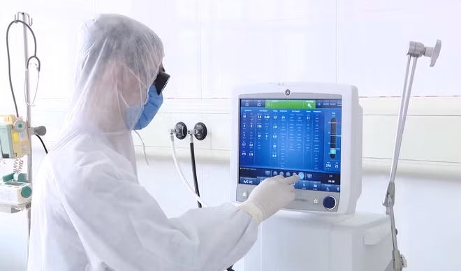Bệnh viện dã chiến số 2 có quy mô 500 giường. Ảnh: Cổng TTĐT Quảng Ninh.