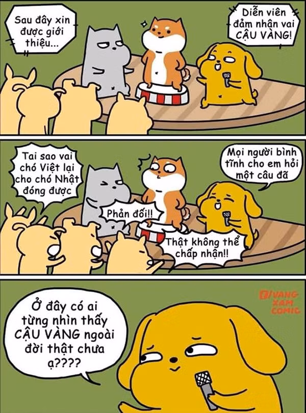 Chưa ai nhìn thấy cậu Vàng ở ngoài đời, vì vậy chẳng lý gì mà chó Shiba Inu không thể đảm nhận vai diễn này. Ảnh: Vàng Xám Conic.