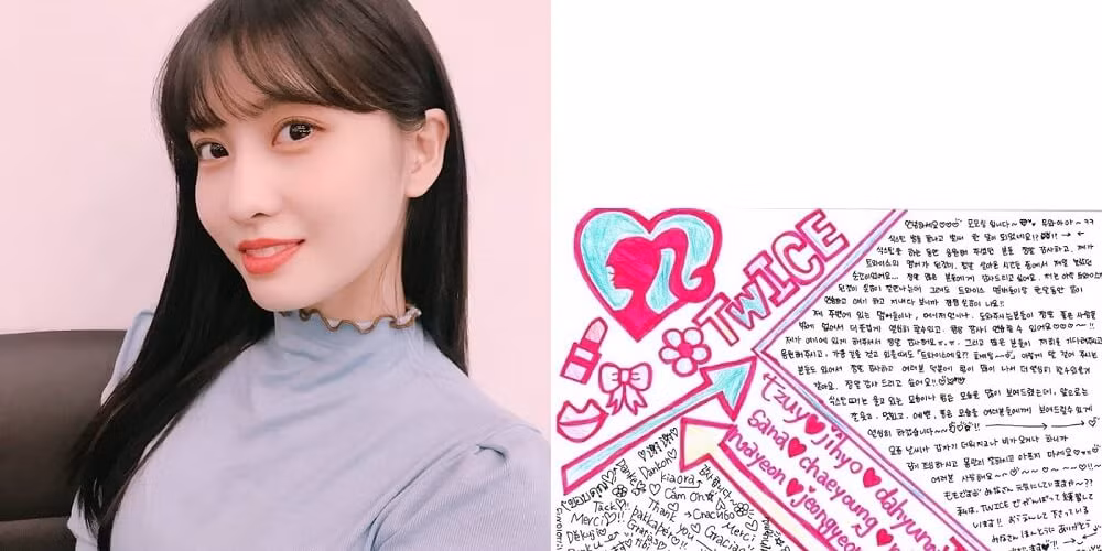 Momo là một trong ba thành viên người Nhật của TWICE. Cô nàng có chữ viết tay tròn tròn rất đáng yêu, y như tính cách dễ thương của Momo vậy.