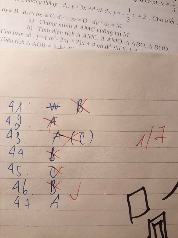 Tay cầm kết quả, nước mắt chợt rơi. (Ảnh: Trang Anh)
