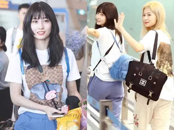 Không kém các đóa hồng nhà YG, Momo (Twice) cũng yêu thích chiếc ba lô chất liệu đặc biệt của Chanel, giá 3.300 USD (gần 77 triệu đồng).