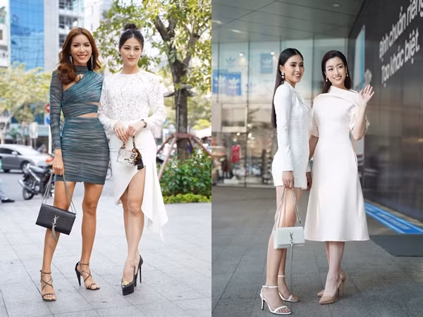 Mới đây, cả 4 người đẹp đồng loạt xuất hiện trên phố và gây chú ý khi diện những set đồ hiệu cao cấp.