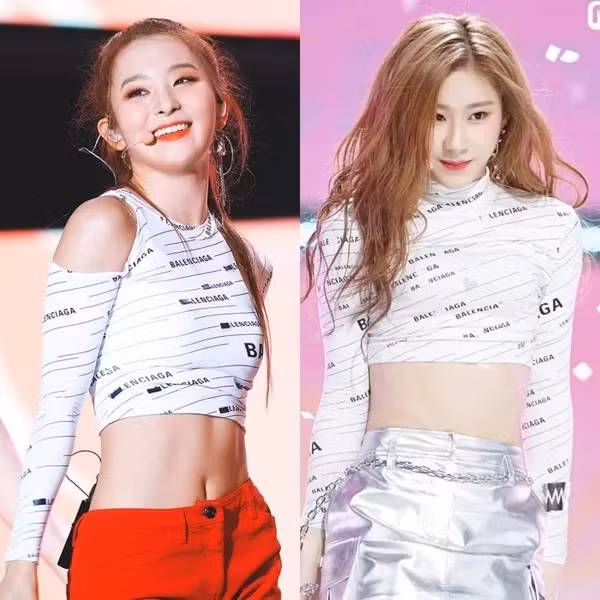 Đồng đội của Joy là Seulgi (trái) cũng cho thấy vẻ ngoài nổi bật, cá tính 