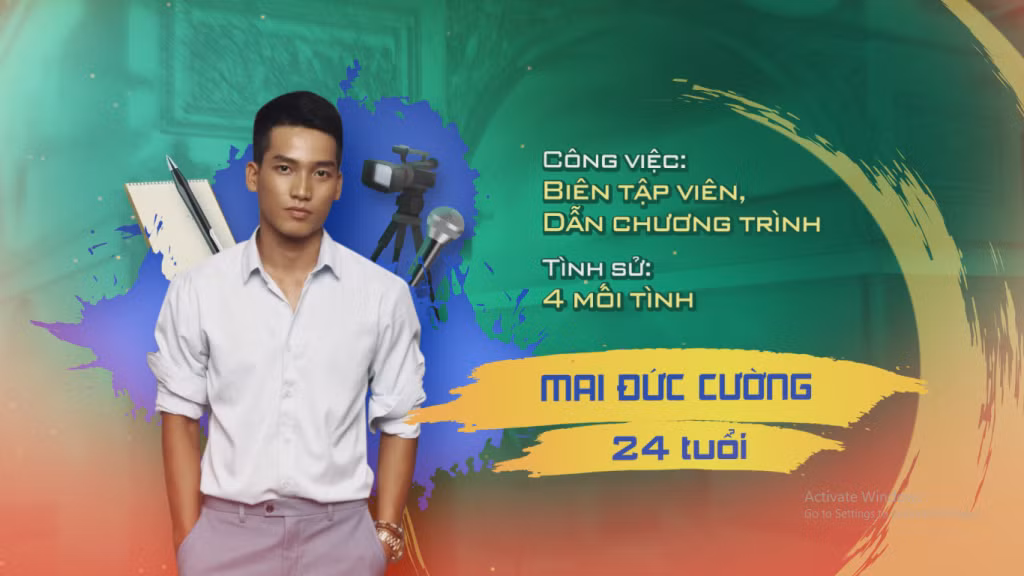 Anh chàng Mai Đức Cường, một BTV, người dẫn chương trình khá quen thuộc với khán giả truyền hình.