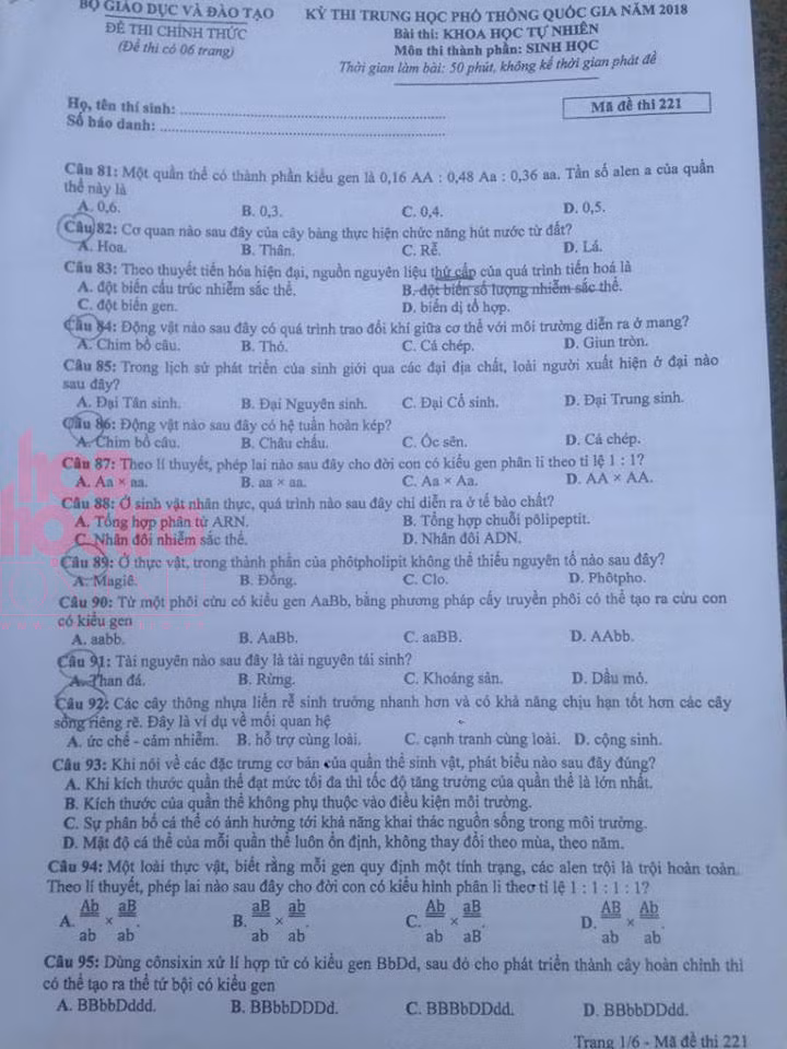 Bộ đề thi trắc nghiệm tổ hợp môn KHTN đây rồi, bạn làm được bao nhiêu câu? ảnh 5