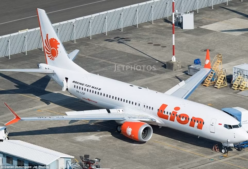 Chiếc máy bay của hãng Lion Air gặp nạn sáng nay 29/10.
