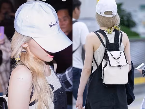 Taeyeon (SNSD) ra sân bay với chiếc balo Chanel màu be nhìn đơn giản nhưng có giá tới 3.800 USD (88,3 triệu đồng).