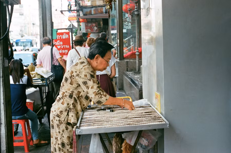 Đến Bangkok nhưng Vân Anh lại chọn kể về lối sinh hoạt thường nhật của người dân thuộc khu Chinatown.