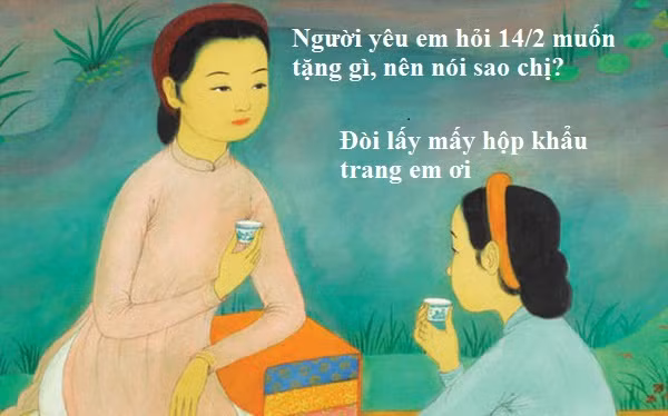 Ngày Lễ Tình nhân năm 2020, những món quà truyền thống như hoa, chocolate không còn "hợp thời". Dân mạng thích thú khi khẩu trang trở thành "hot trend", được ủng hộ làm quà cho ngày đặc biệt. Ảnh: Hoàng Hậu.