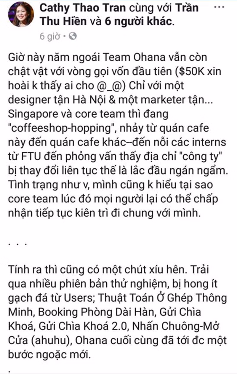 Cô nàng 9x đăng tải bài viết khá dài sau khi chương trình phát sóng.