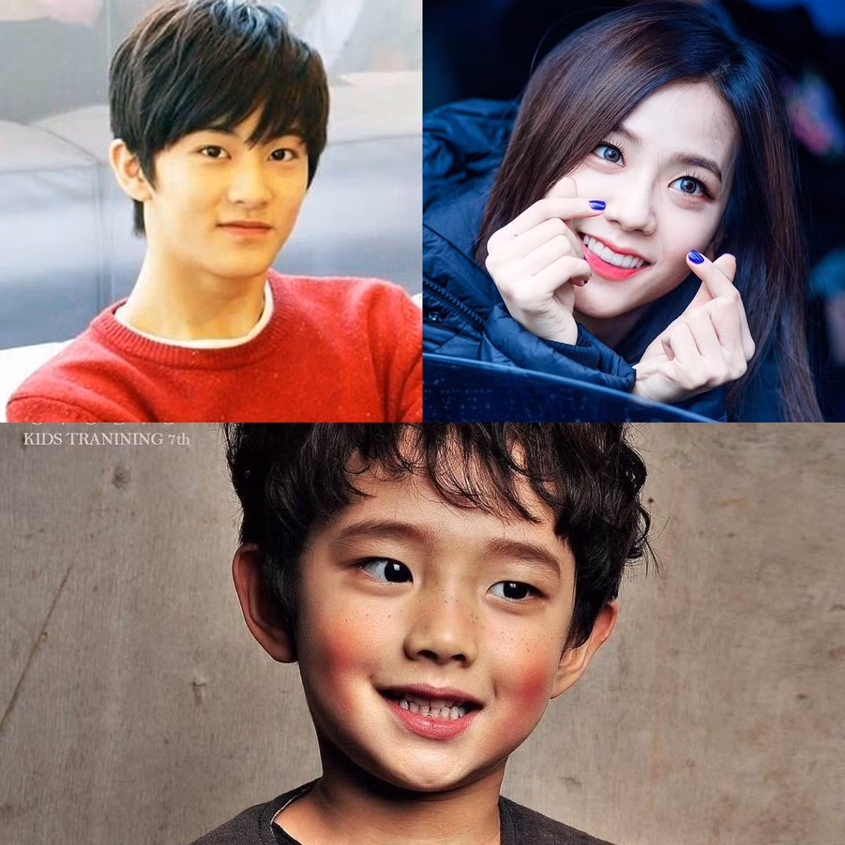 Người mẫu nhí Jung Hyeon Jun sở hữu vẻ nam tính giống Mark, nhưng đôi môi và khuôn miệng cười hình trái tim thì không khác gì Jisoo.
