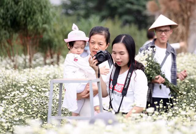Cũng tại các vườn cúc, ngoài dịch vụ cho thuê địa điểm chụp ảnh thì các dịch vụ ăn theo như: Cho thuê thợ ảnh, cho thuê áo dài, thuê trang điểm…
