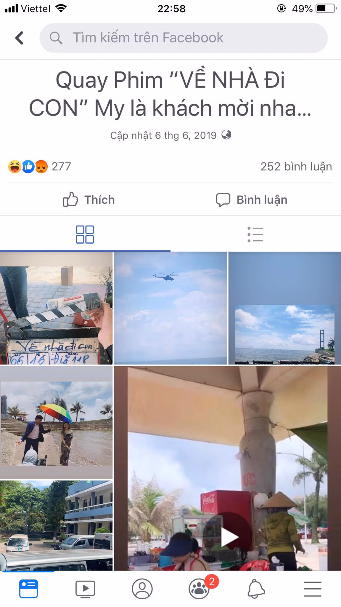 Album ảnh Khánh My đăng tải khi quay bộ phim "Về nhà đi con" từng vấp phải "búa rìu" dư luận vì cho rằng cô spoil nội dung phim.