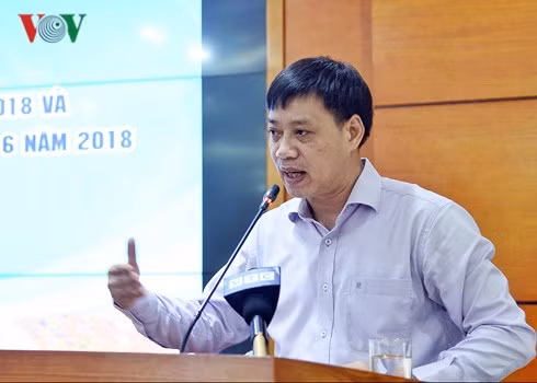 Ông Hoàng Đức Cường, Giám đốc Trung tâm dự báo Khí tượng Thủy văn quốc gia.