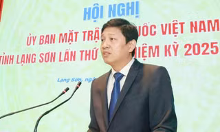 Ông Vũ Hoàng Anh giữ chức Chủ tịch Ủy ban MTTQ Việt Nam tỉnh Lạng Sơn