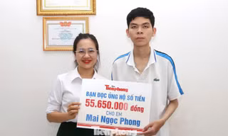 Tấm lòng bạn đọc Tiền Phong đến với nam sinh năn nỉ mẹ xoay tiền học phí để lên giảng đường