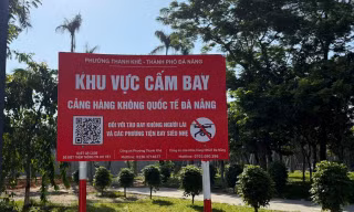 Cắm biển cấm UAV, drone quanh sân bay Đà Nẵng
