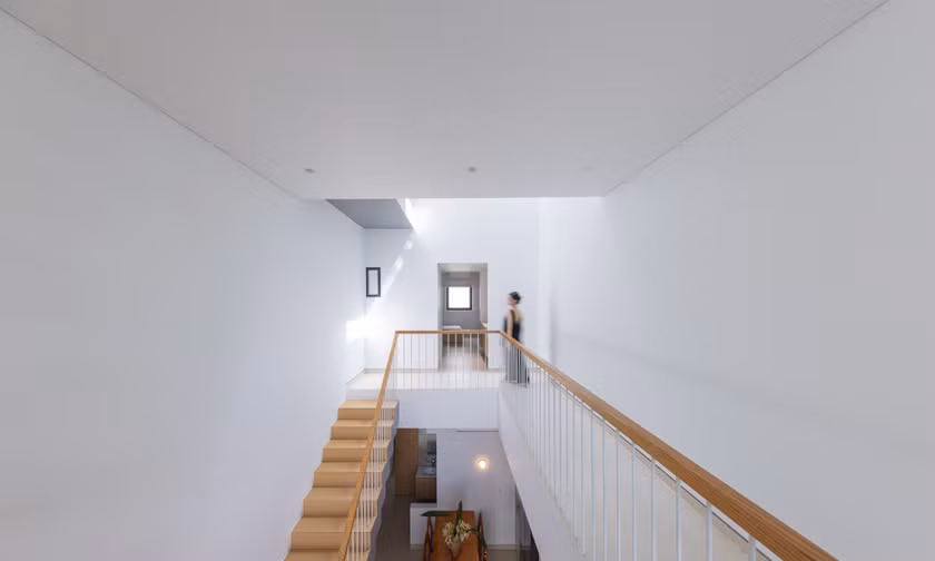 Ngôi nhà 66m² thiết kế lệch tầng để kết nối các không gian sinh hoạt
