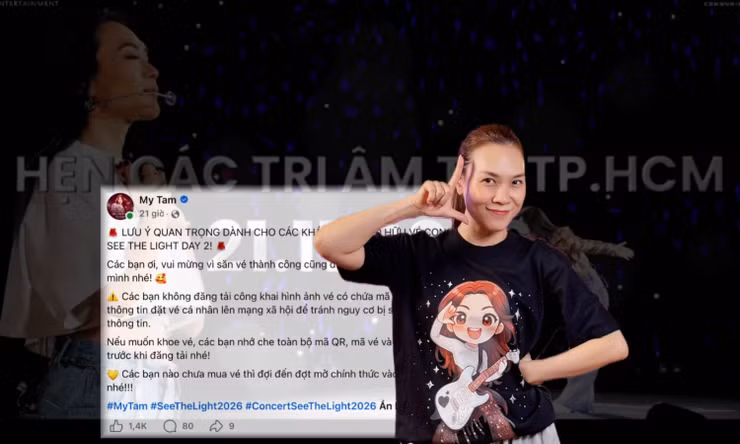 Mỹ Tâm chia sẻ lưu ý quan trọng dành cho Tri Âm sau khi "cháy sạch" 10K vé concert