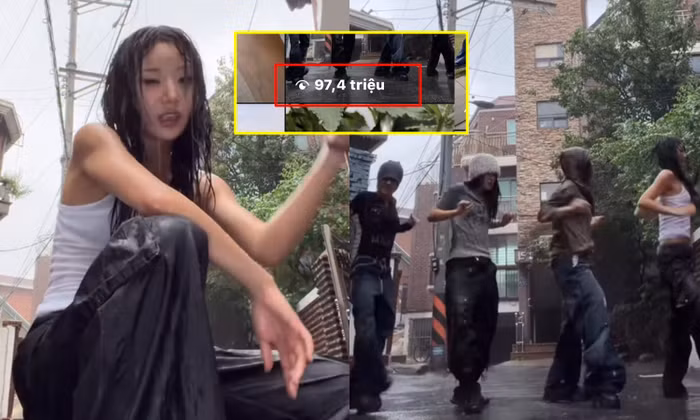 Gần 100 triệu người xem nhóm bạn trẻ nhảy dưới mưa, hút không kém idol K-Pop